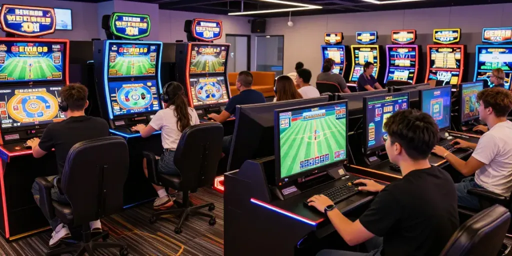 Engaging gaming scene at http://gem88-mobile.com showcasing players immersed in a vibrant digital entertainment environment.