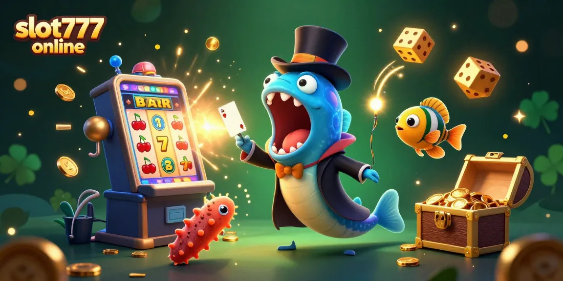Experience thrilling wins with slot777 online featuring captivating underwater characters in a vibrant casino environment.