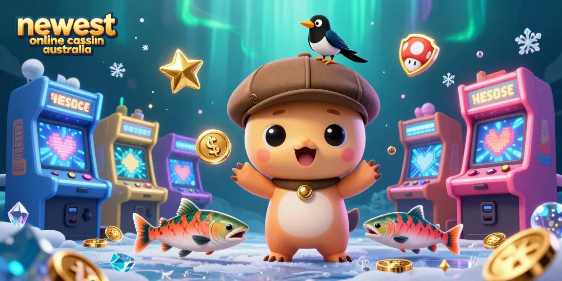 Experience the newest online casino Australia with cute cartoon elements and vibrant gaming visuals.