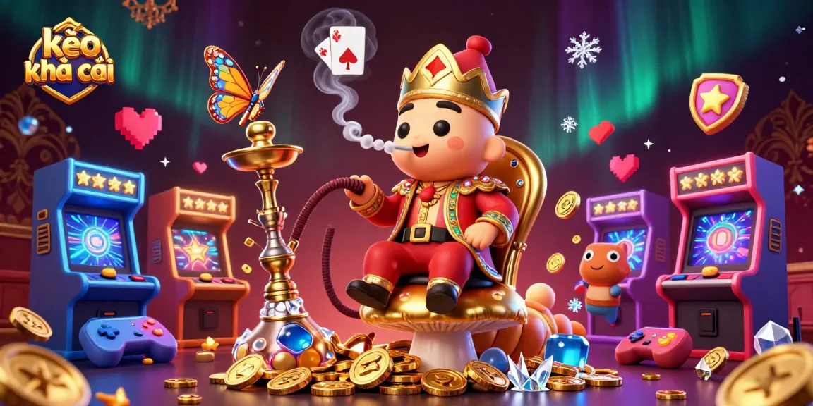 Engage with kèo nhà cái in a vivid 3D casino scene featuring lively game elements.
